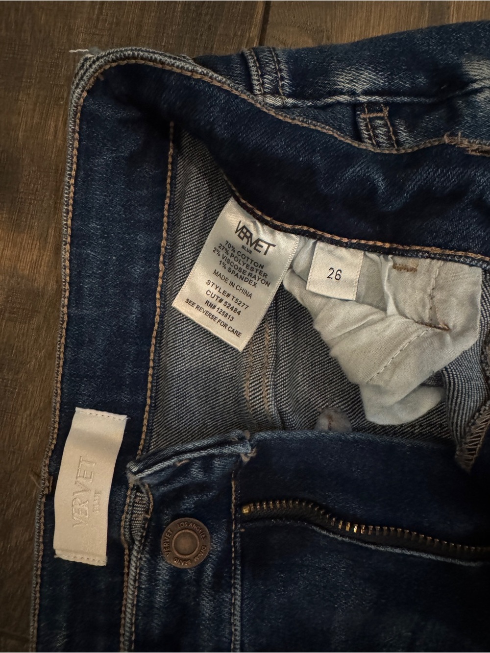 Vervet Dark Blue Flare Jeans - Picture 2 of 3